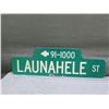 Image 5 : Qty 3 Street Signs: Launahele St, Kahualena St, Kahuaina St 30"L