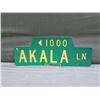 Image 5 : Qty 2 Street Signs: Akala Ln, La'akea St 24"L
