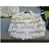 Image 8 : Multiple Woven Handbags, Tropical Tote Bags, Hawaii Dish Towels, etc  (unused)