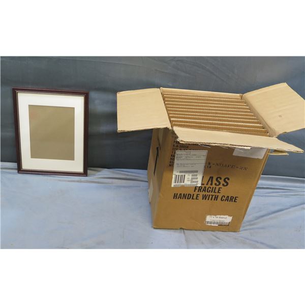 Qty 12 Walnut 11"x14" Frames in Box