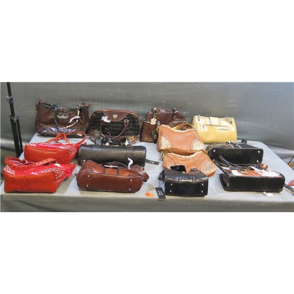 Multiple Handbags, Studded Purses, etc (unused)