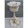 Image 1 : Decorative Leaf Stand w/ Elephant Base 12" dia, 27"H