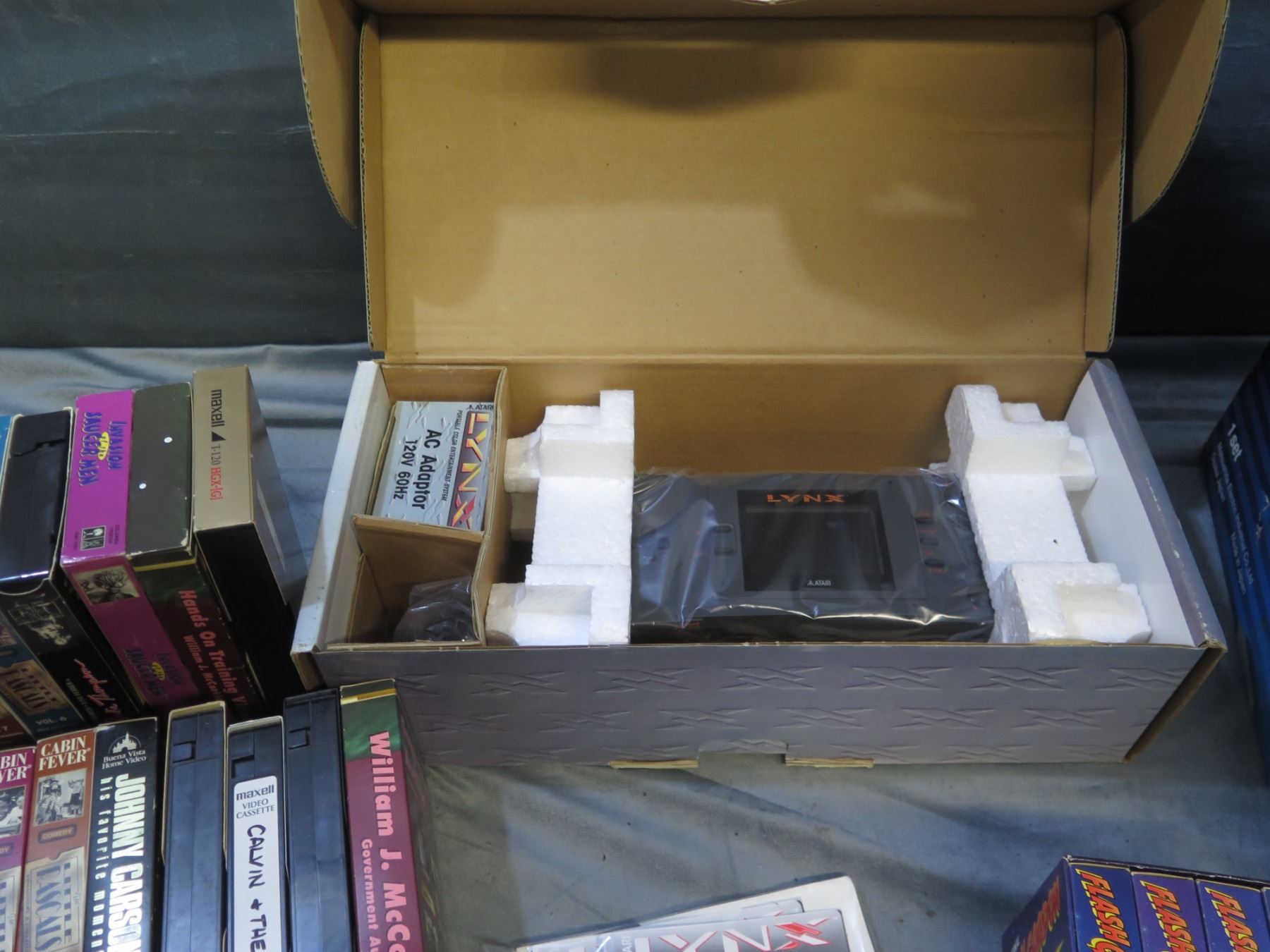 Panasonic CF-E1M Personal Computer, Lynx Atari System, Misc VHS Tapes ...