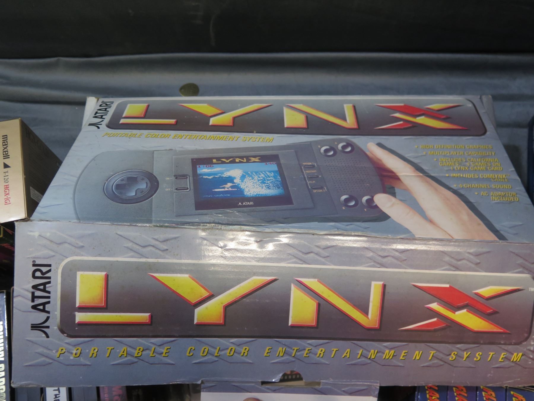 Panasonic CF-E1M Personal Computer, Lynx Atari System, Misc VHS Tapes, etc