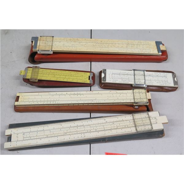 Multiple Keuffel & Esser Co. N.Y.  Slide Rule Measuring Tools