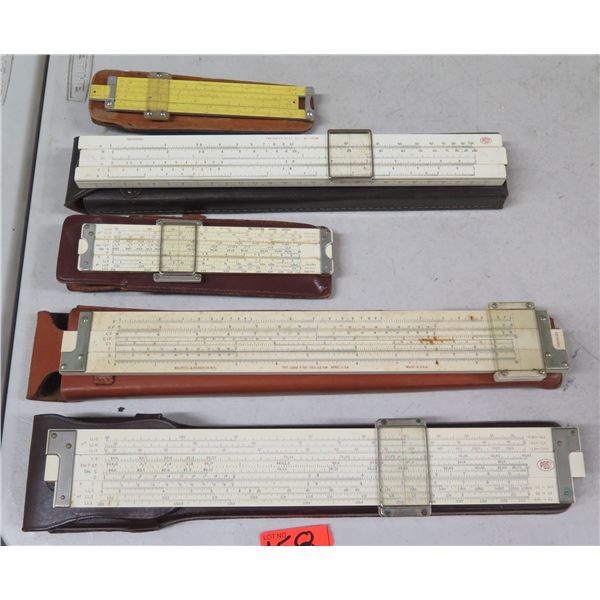 Multiple Keuffel & Esser Co. N.Y. Versalog Slide Rule Measuring Tools