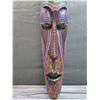 Image 4 : Decorative Tribal Mask Wall Hanging 39"H