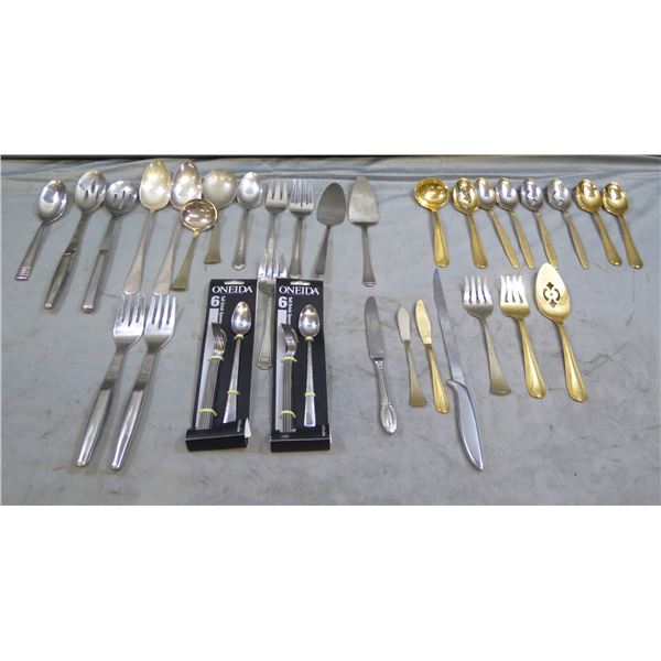 Multiple Serving Utensils, Flatware: Oneida, Supreme Cutlery, Gerber, etc