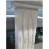 Image 5 : Square Marble Pedestal 14"x14"x35"H (base corners damaged)