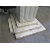 Image 6 : Square Marble Pedestal 14"x14"x35"H (base corners damaged)