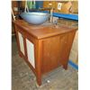 Image 6 : Wooden Vanity Cabinet w/ Top Sink 35"x24"x30"H (40" to top of basin)
