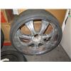 Image 6 : Qty 3 Tires on Rims:  30ZR24 97W XL, T145/80D16, etc