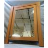 Image 1 : Wooden Framed Mirror Cabinet 31"x25"x7"H