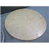 Image 4 : Round Marble Lazy Susan w/ Metal Base 22" dia