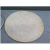 Image 5 : Round Marble Lazy Susan w/ Metal Base 22" dia