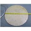 Image 6 : Round Marble Lazy Susan w/ Metal Base 22" dia