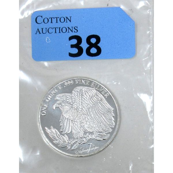 1 Oz .999 Silver Saint Gaudens Round 