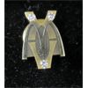 Image 1 : 10 KT Gold & 3 Diamond McDonald's Service Pin
