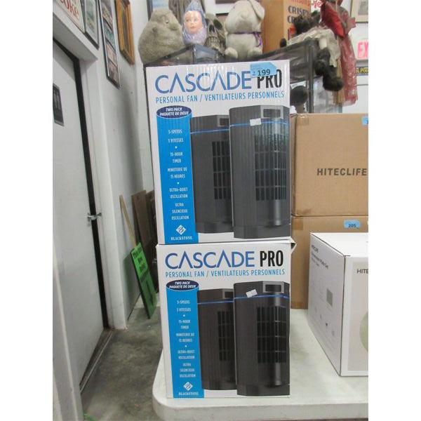 2 Cascade Pro Personal Fan Twin Packs