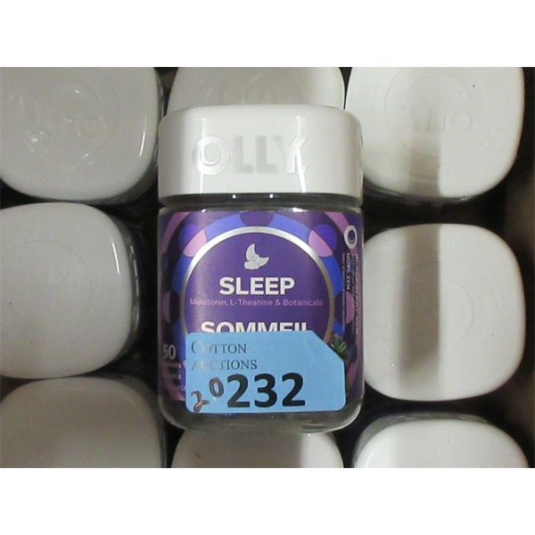 20 Jars of 50 OLLY Sleep Gummies