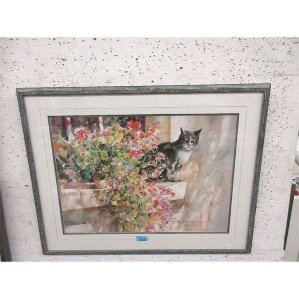 Large Brent Heighton Framed Print "Catchin Some Sun"