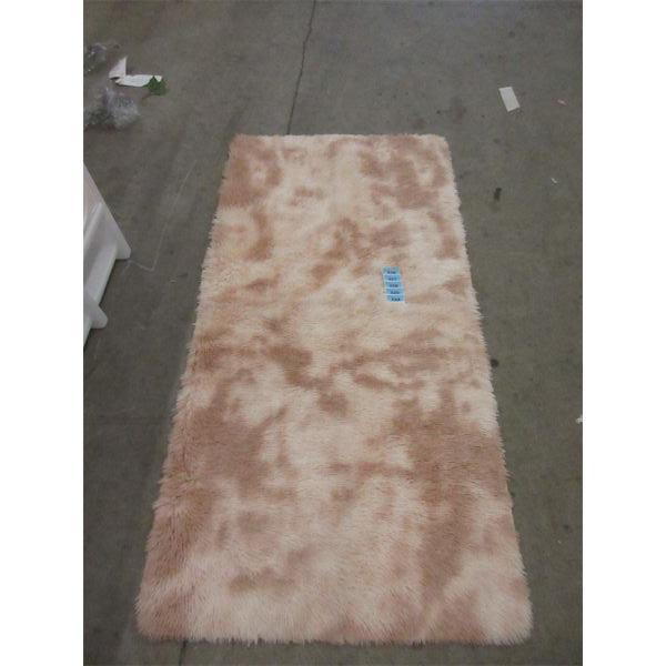 New Beige Slip Resistant Fluffy Mat - 64  x 33 