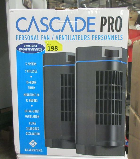 Cascade Box Fans Cascade Pro Personal Fan Twin Pack