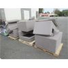 Image 1 : 3 Skids of Fabric Upholstered Sectional Parts 