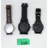 Image 1 : New Collection of 3 Black Wrist Watches 