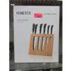 Image 1 : New Homever 7 Pcs. Kitchen Knife Set in Slim Block