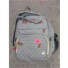 Image 1 : New Grey Diaper Bag Backpack with Changing Bed