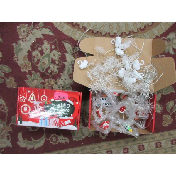 2 New LED Christmas Lighting Chains w/Remotes