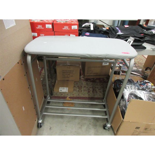 Rolling Laundry Stand with Ironing Board Top