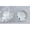 Image 2 : 4 x 1/10 Oz .999 Silver Indigenous/Buffalo Rounds 