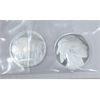 Image 2 : 4 x 1/10 Oz .999 Silver Indigenous/Buffalo Rounds 