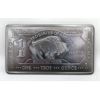 Image 2 : 1 Oz .999 Fine Titanium Buffalo USA Bar