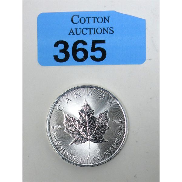 1 Oz .9999 Silver 2023 Canada Maple Leaf Coin 