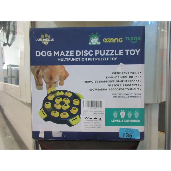 New KADTC Dog Maze Disc Puzzle Food Dispenser