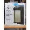 Image 1 : Pack of 4 Solar Post Accent Lights - Black Finish