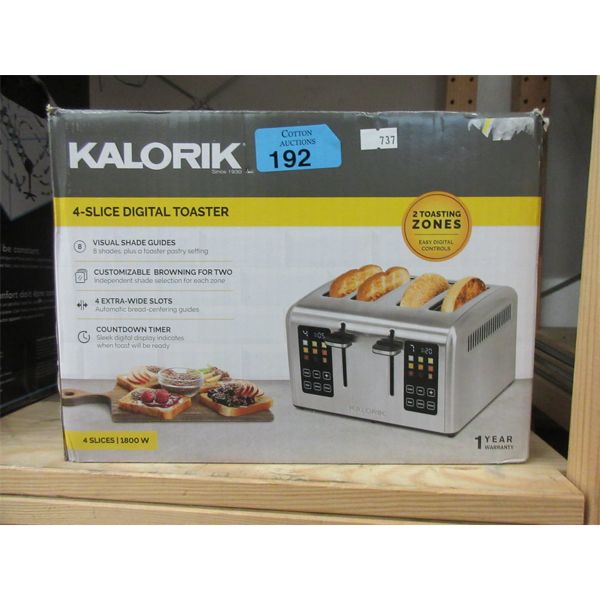 Kalorik 4-Slice Digital Toaster