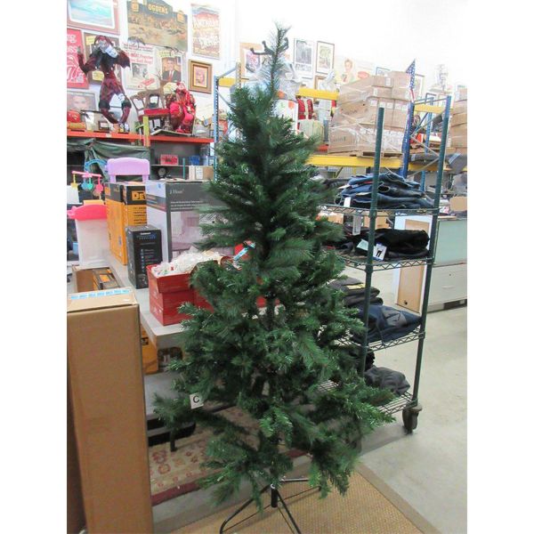 New 6' Artificial Christmas Tree with Metal Stand