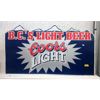 Image 1 : Metal "BC's Light Beer" Coors Light Sign