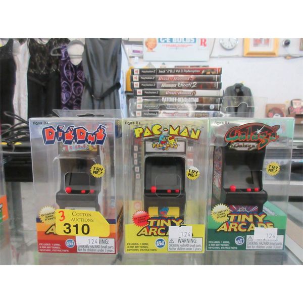 New Tiny Arcade Pac-Man, Dig Dug, & Galaga Game 