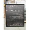 Image 1 : Oversized Wood Framed Metal Wall Art - 48" x 58"