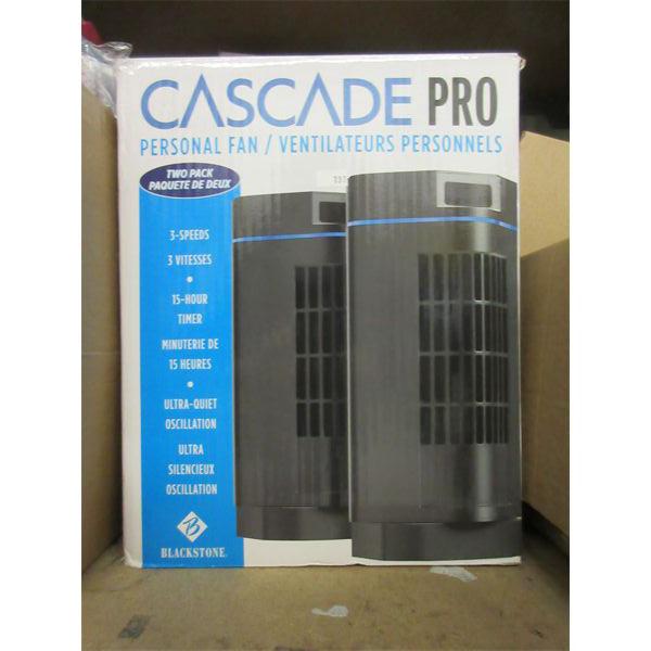 Cascade Pro Personal Fan Two-Pack - 13" /35 cm tall