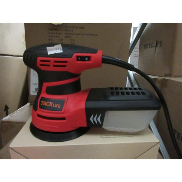 New Tacklife Red Orbital Sander - Model: PR01SAS