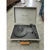 Image 2 : Vintage Record Player & Box of LP Records