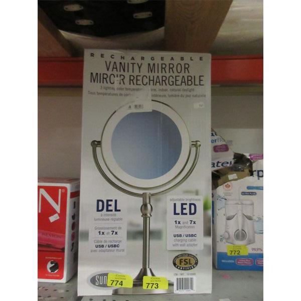 Rechargeable LED Magnifying Vanity Mirror