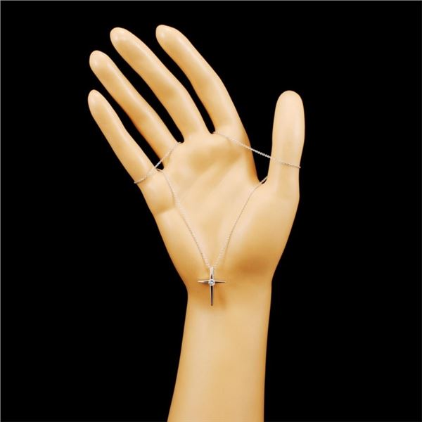 14K Gold 0.15ctw Diamond Pendant