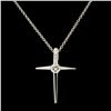 Image 2 : 14K Gold 0.15ctw Diamond Pendant